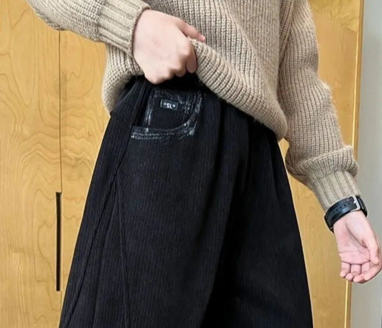 2025 New Boys' Corduroy Pants Spring Autumn Toddler Boy Sports Casual Pants