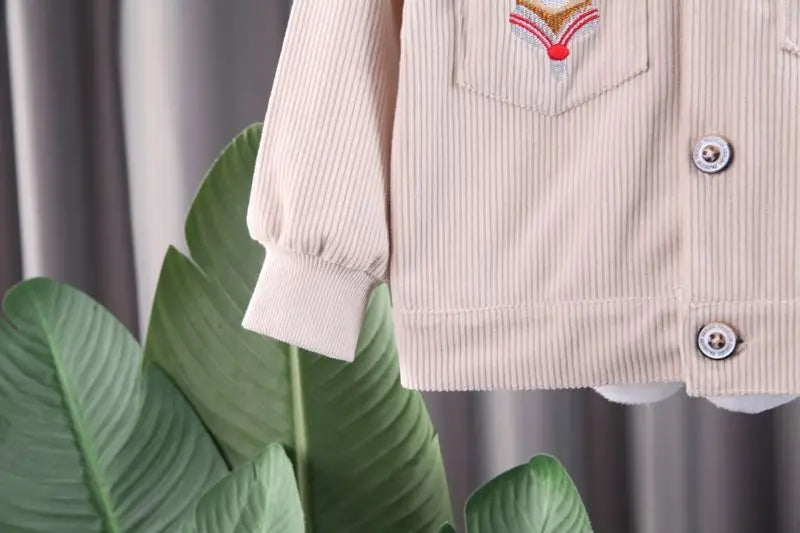 Cute Bear Spring Autumn Long Sleeve Kids Clothes Pants Suits Toddler Children Sportswear Casual Kids Outfits For 1 to 5 Years