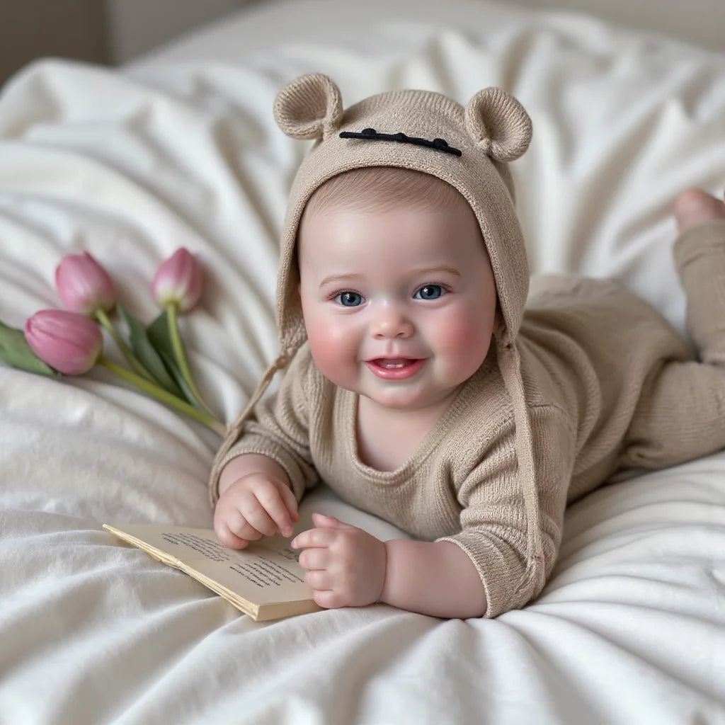 18-Inch Kodi Boy Handmade Bebe Reborn Doll With Painted Hair 3D Painted Skin Baby Newborn Baby Doll