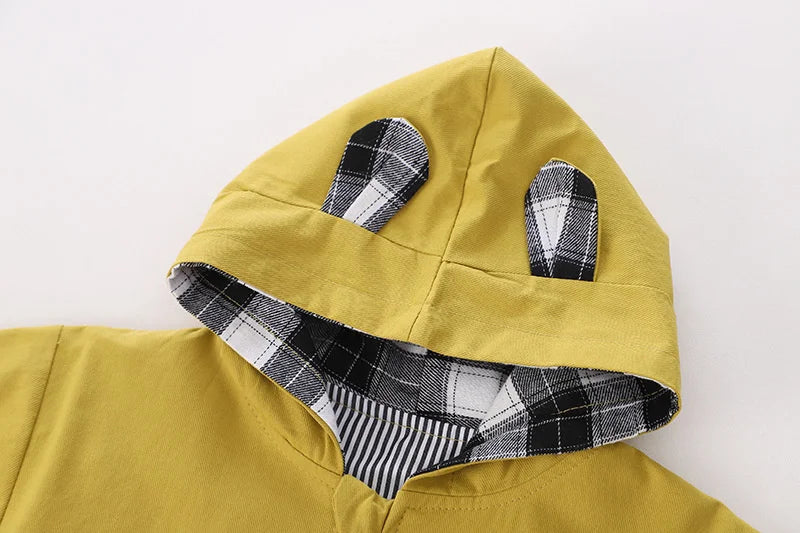 New Spring Autumn Baby Girl Clothes Children Boys Sport Hooded Jacket Kids Coat Toddler Fashion Casual Costume Infant Sportswear