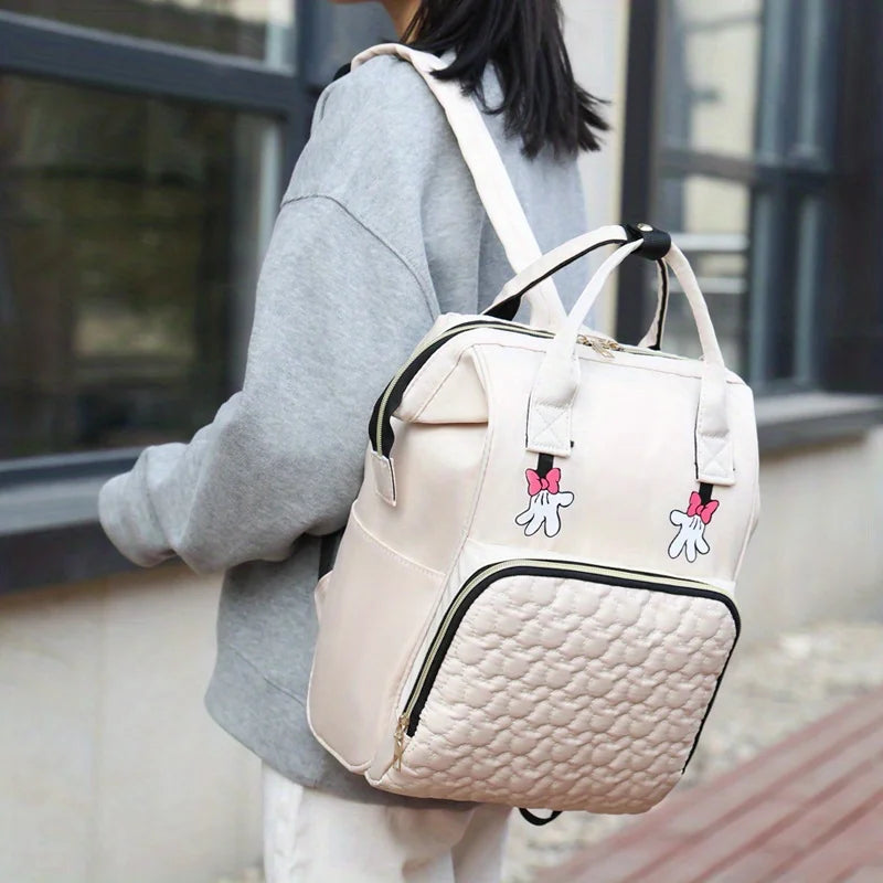 Diaper Backpack Portable Travel Multi-compartment Diaper Bag for Mom Waterproof Anti-Dirty Large Capacity Storage Bag BPA Free