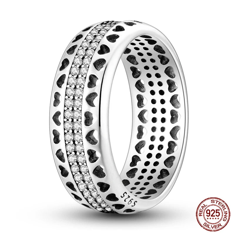 New Rings For Women 100% 925 Sterling Silver Star Moon Colorful Zircon Rings Fine Wedding Engagement Birthday Jewelry Gifts