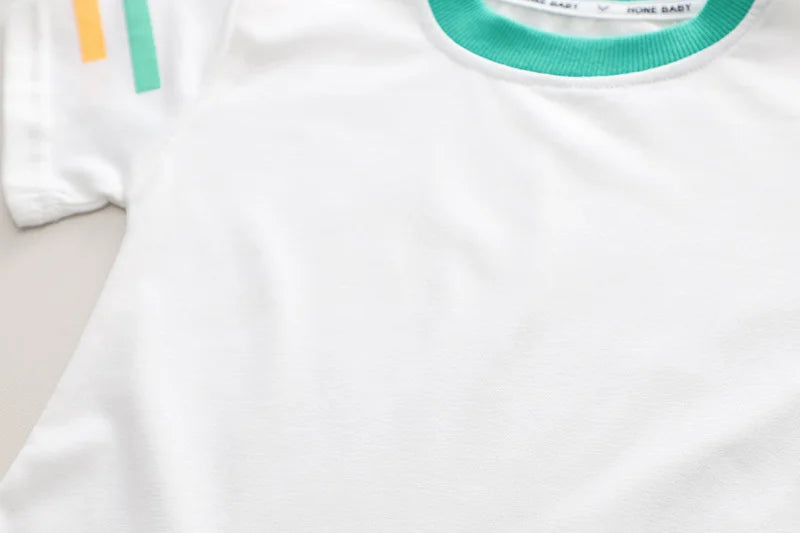 New Summer Baby Boys Clothes Children Fashion T-Shirt Overalls 2Pcs/Sets Toddler Outfits Infant Casual Costume Kids Tracksuits