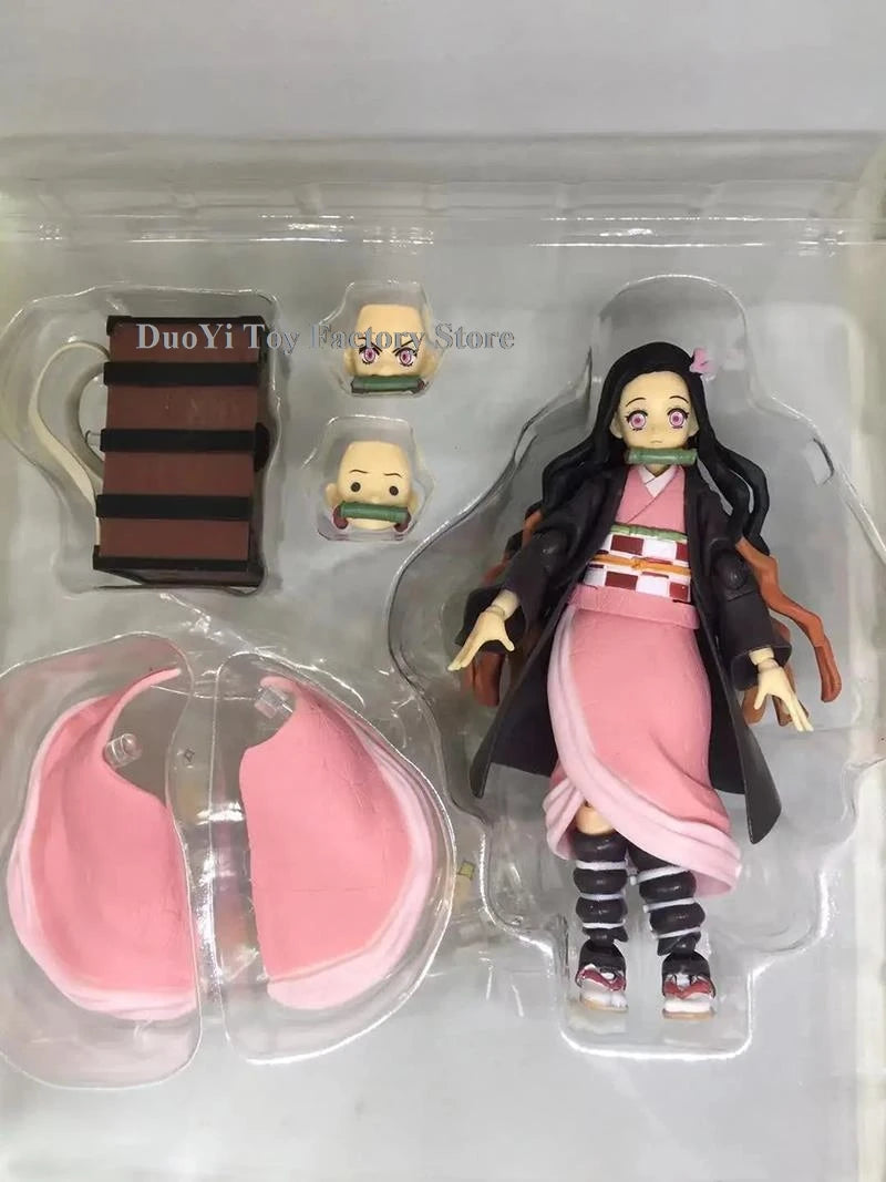 Figma Demon Slayer Figure Kimetsu no Yaiba Rengoku Kyoujurou 553 Tanjirou 498 Kamado Nezuko Kamado 508 Agatsuma Zenitsu 522 Toys
