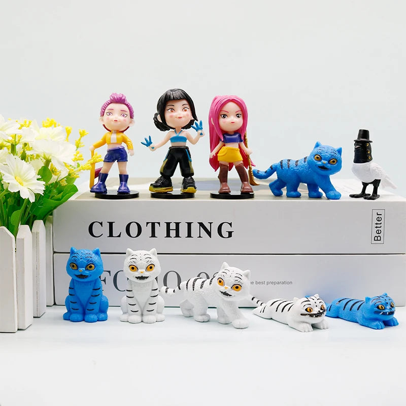 Anime Figure Kpop Demon Hunters Model Toy Cartoon Gaming Peripherals Desk Decoration Collection Figures Model Toy For Kid Gift