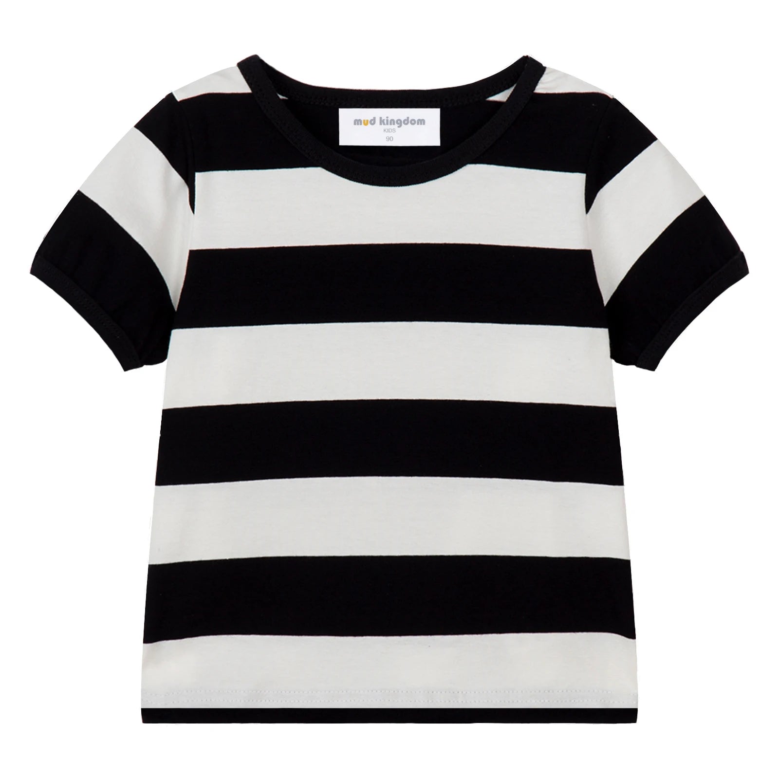 Mudkingdom Boys Girls T-Shirt Colorful Rainbow Unisex Shirt Striped Summer Boys Tops Kids Clothes Girls Tees Children Tank Tops