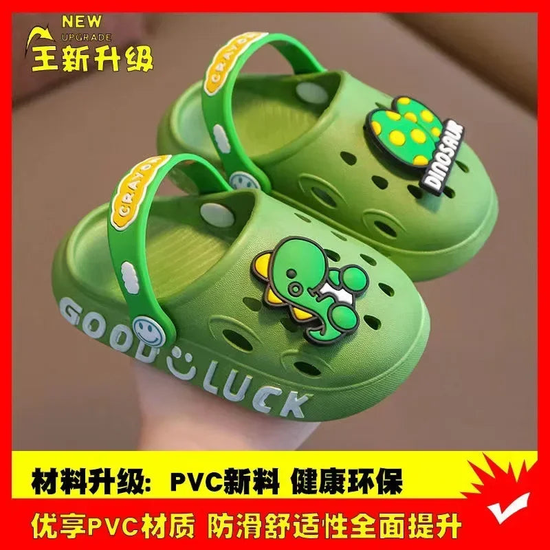 Cute New Animal Baby Boys Slippers Summer Kids Cartoon Sandals Toddler Beach Shoes Girls Cute Slides Children Slippers