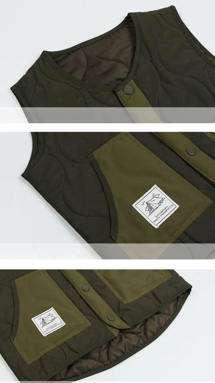 2025 New Winter Boys' Vest Stylish Children's Winter Jacket Baby Boy Sleeveless Waistcoat Outerwear for Toddler Boys