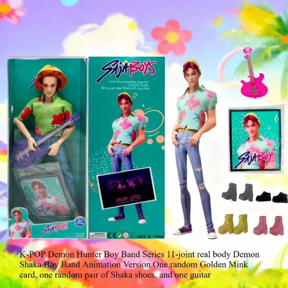 Demon Hunters 11 Joint movable SajaBoys K-POP Boy Band Doll Demon Saga Action Figure Toy Anime Character DIY Toy