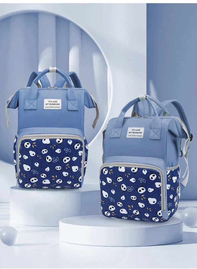 Mommy Bag Multifunctional Waterproof Insulated Backpack Large Capacity Maternity Travel Changing Bag Stroller Strap Schoolbag