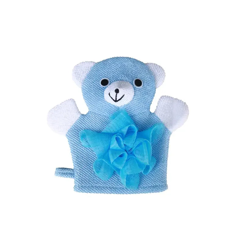 Cute Animal Bathing Gloves Kids Sponges for Bathing Loofah Gloves Shower Kids Body Scrub Hand Puppet Bath Wash Mitt Towel