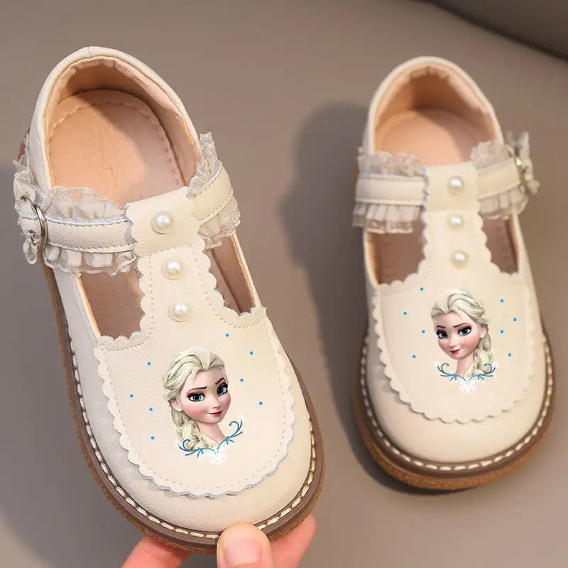 Disney Girls' Leather Shoes Lolita Princess Shoes Soft Sole Shoes Spring Children's Leather Spring Autumn Little Girl Shoes