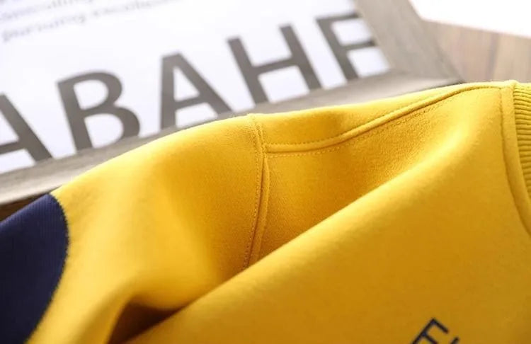 Boys' Middle/Big Kids 2025 New Spring/Autumn Crewneck Long Sleeve Stylish Sweatshirt Tops