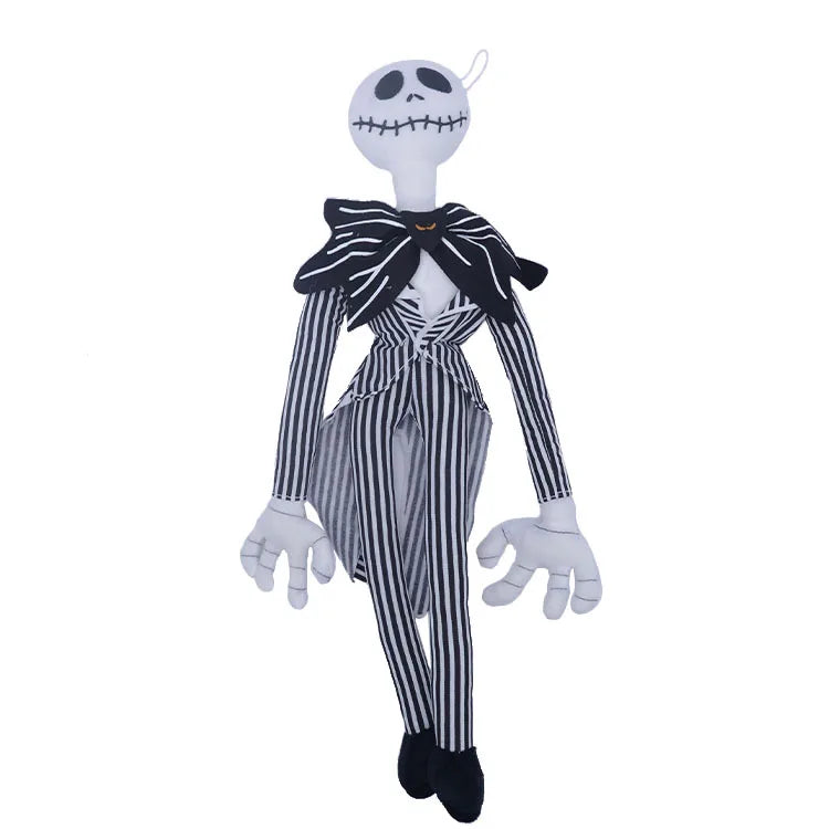 8 Style Cartoon Anime Skellington Dog Plush Toy Anime Cartoon JACK Bone Skeleton Skull Cosplay Santa Claus Soft Stuffed Toy Gift