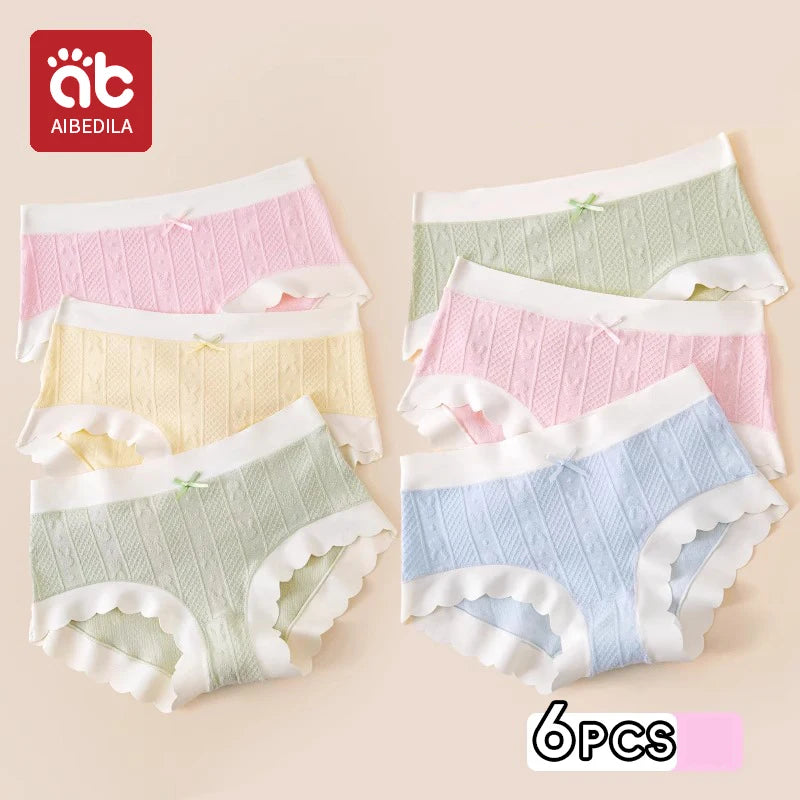 AIBEDILA Baby Girls Panties Cotton Soft Cartoon Child Underwear for Girls Kids jacquard Breathable Teen Children's Briefs
