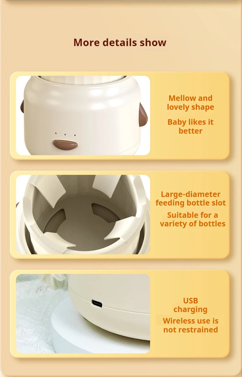 Electric Milk Bottle Shaker, USB Smart Intelligent Milk Powder Mixer, Lithium battery, Baby Formula Maker, Divine Device