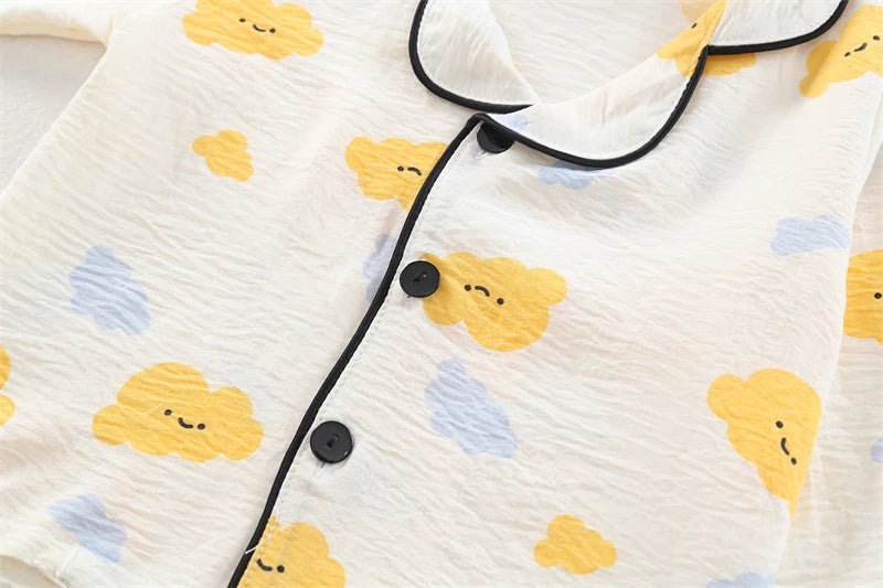 New Spring Autumn Baby Clothes Kids Pajamas Children Boys Sleepwear Tops And Pants Infant Girls Clothing Toddler Casual Costume