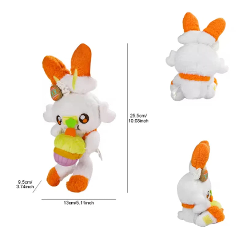 20cmOriginal Pokemon Plush Easter Series Pikachu Eevee Scorbunny Sylveon Pawmi Plush Doll Pillow Xmas Birthday Gift for Children