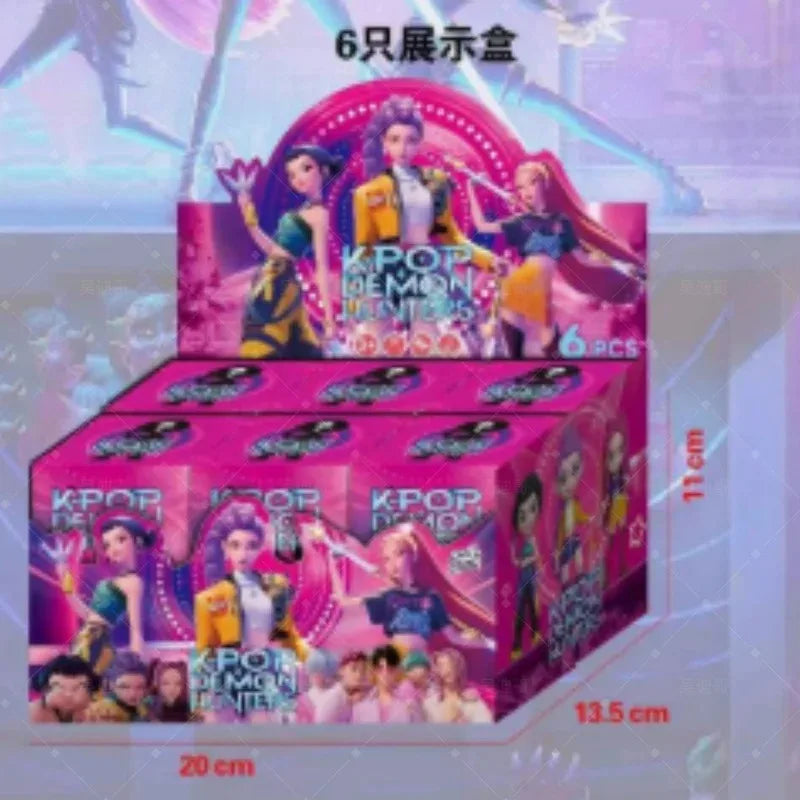 2027 Hot Anime KPop Devil Hunter Doll Vinyl Toy Rumi Mira Zoi Character Vinyl Mask Blind Box Ornament Toy Christmas Gift