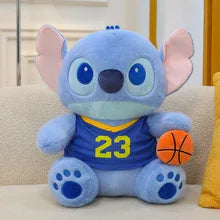Disney Purple Embracing Flower Stitch Doll Cartoon Cute Stitch Plush Toy Room Decoration Kawaii Cartoon Pillow Kid Birthday Gift