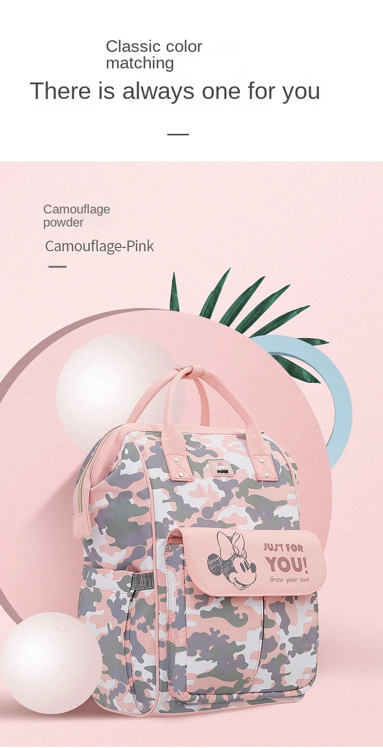 Disney Mickey's New Diaper Bag Backpack Cartoon Cute Baby Bag Multifunctional Baby Diaper Bag Luxury Brand Original Backpack