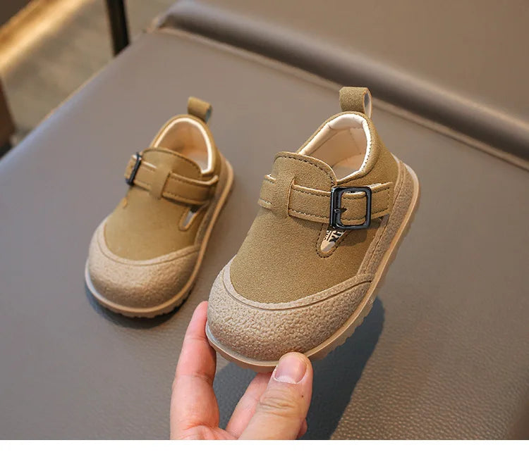 Boys' Boken Shoes Soft Soled Children's Shoes 2025 New Arrivals 0-1 years old Children's Sports Shoes Fashion Retro Bean Shoes