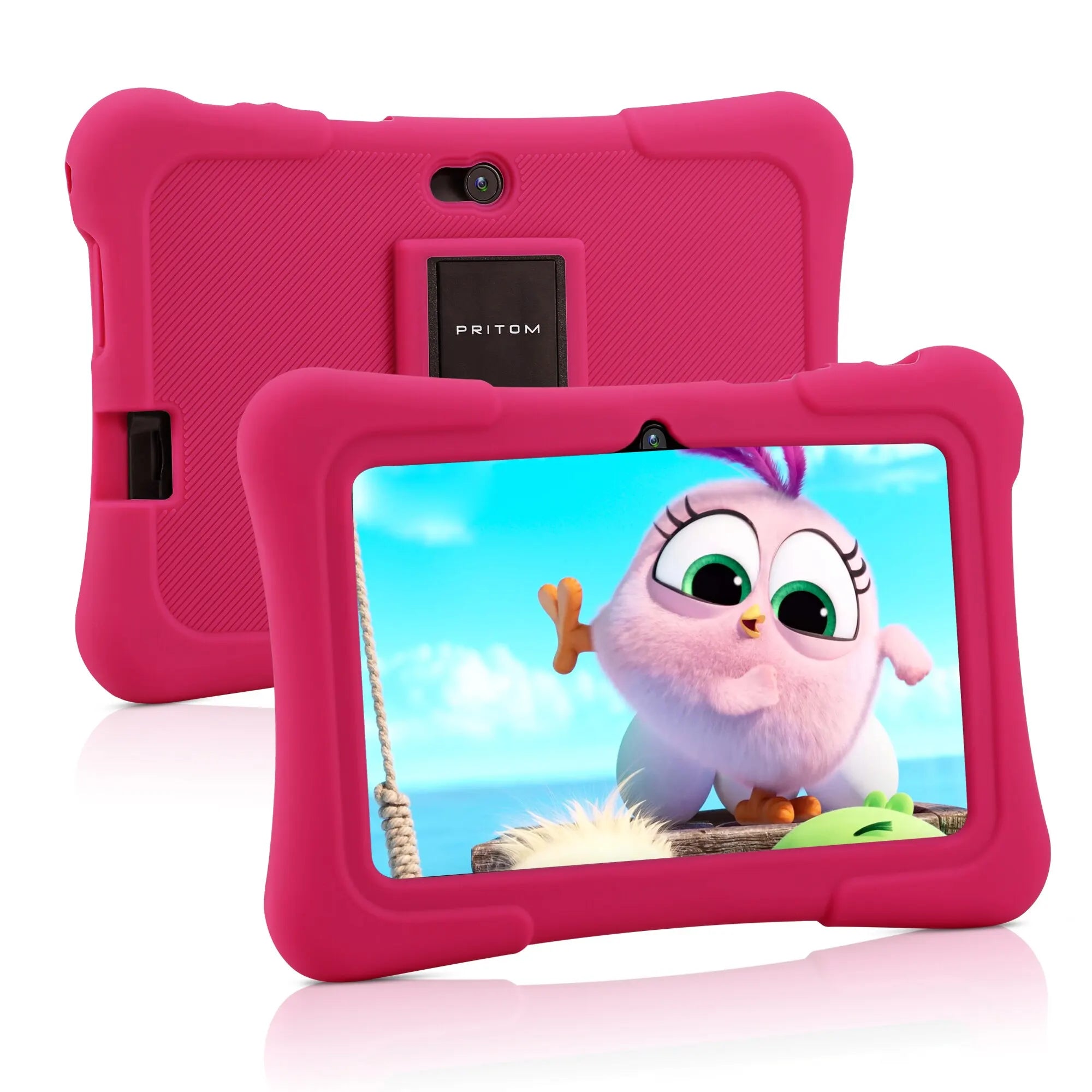 PRITOM 7 Inch Kids Tablet Quad Core Android 13 32GB WiFi Bluetooth Educational Software Installed