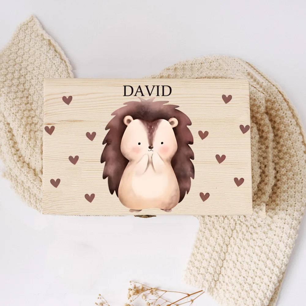 Personalized Baby Memory Box Baby 1st Birth Gift Wooden Storage Memory Boxes Newborn Baptism Gifts Custom Infant Keepsake