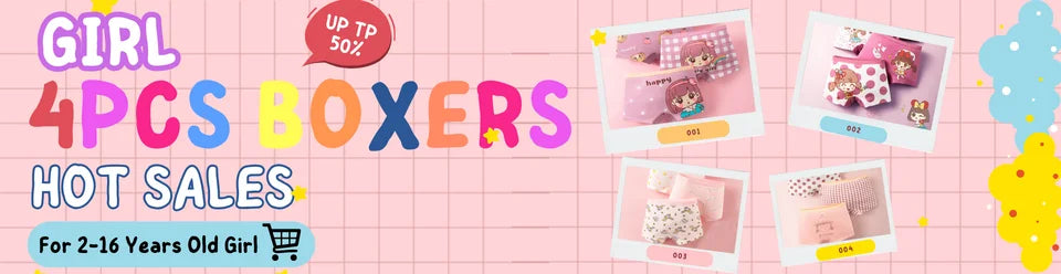 5Pcs / Set Girls Underwear Cotton Cute Unicorn Pattern Little Girls Panties Breathable Comfort Kids Hipster Briefs