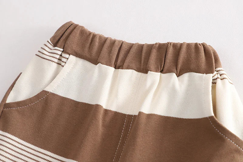 New Summer Baby Girl Clothes Suit Boys Clothing Children Striped T-Shirt Shorts 2Pcs/Sets Toddler Casual Costume Kids Tracksuits