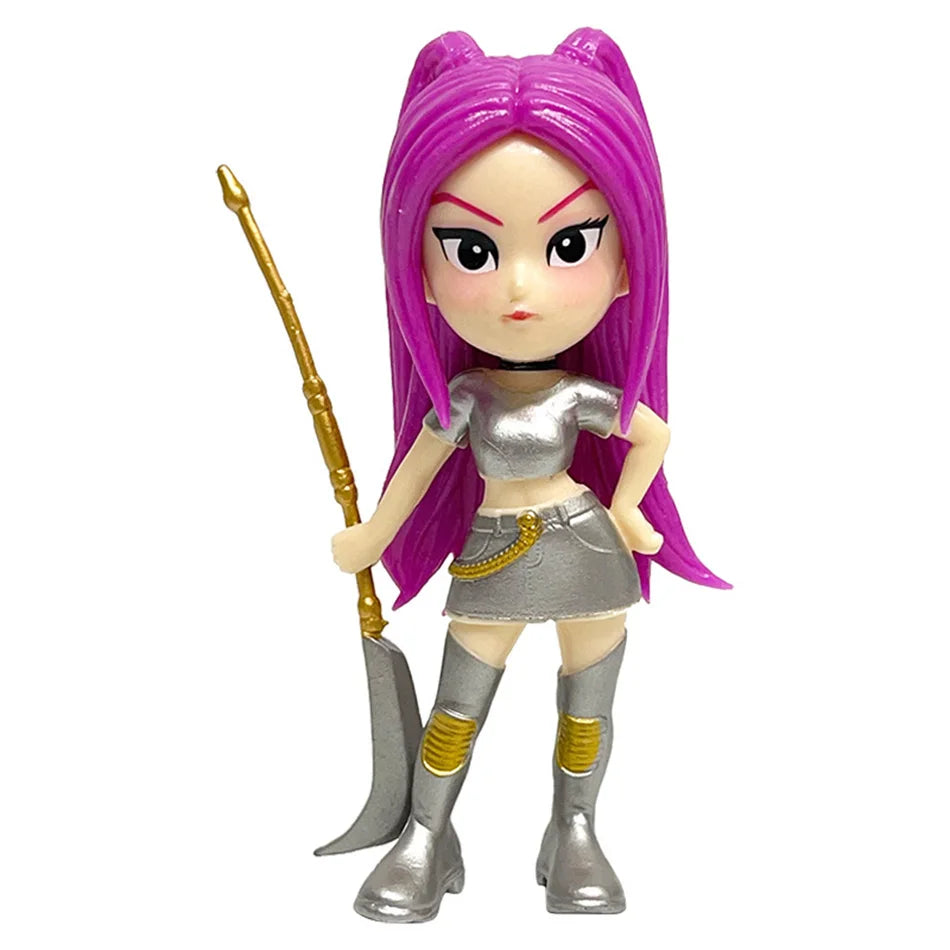 Hot Anime Figure K-pop Demon Hunters with Box Kawaii Boys Girls Gifts For Kids Fans Halloween Christmas Figure Decorative Gifts