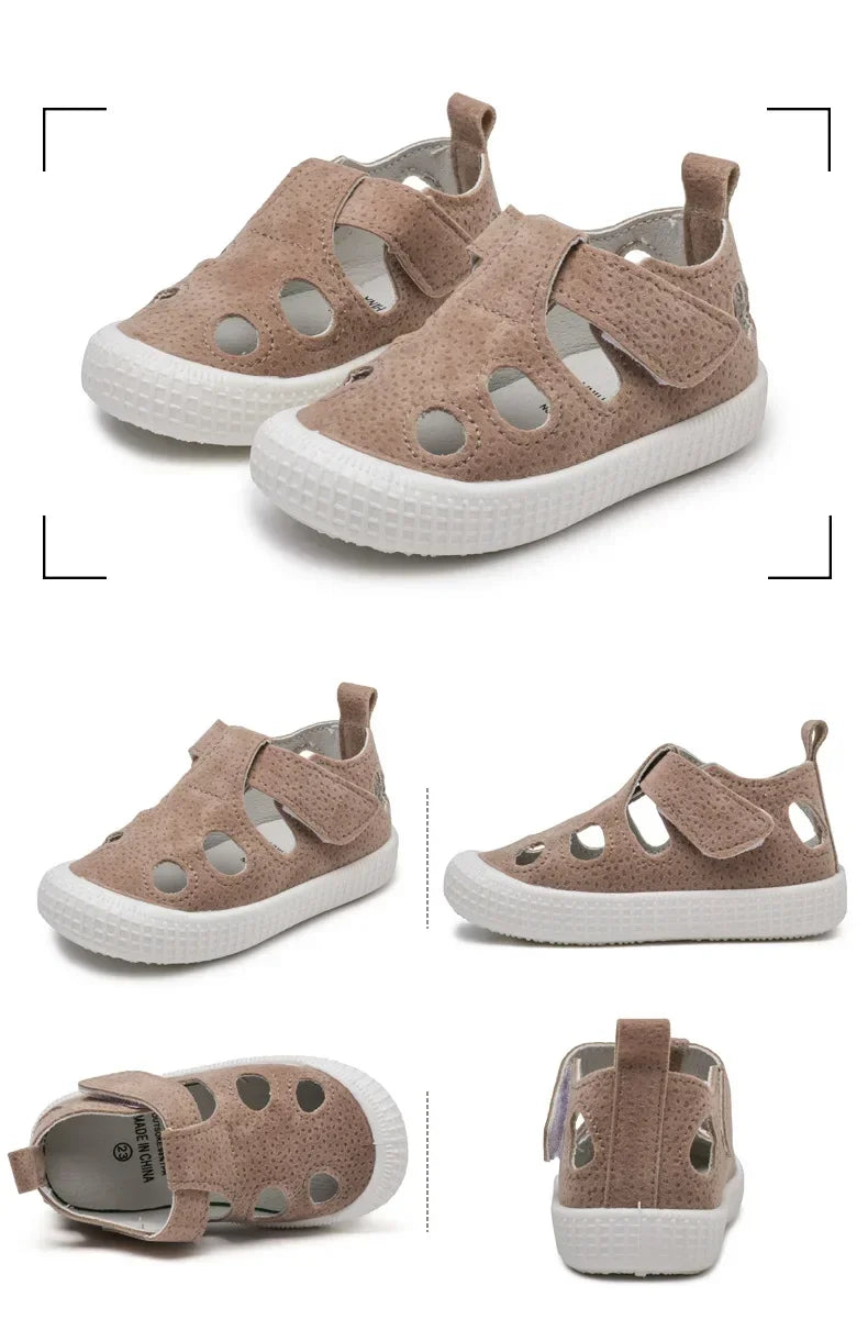 Kids Sandals Summer Girls Boys Cut Out Sneakers Breathable Children Sports Shoes Closed Toe Baby Toddlers Beach Sandalias Flats