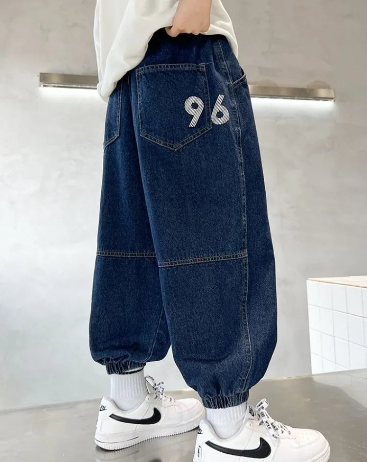 Boys Jeans Spring Autumn 2025 New Style Casual Pants Trendy Stretch Fabric Comfort Fit Toddler Boys