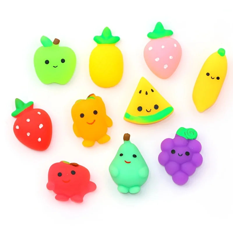 1-24pcs Mochi Squishy Toys Set for Kids Mini Squishies Fruit Squeeze Pack Cute Stress Relief Anxiety Birthday Gift Adults Kids