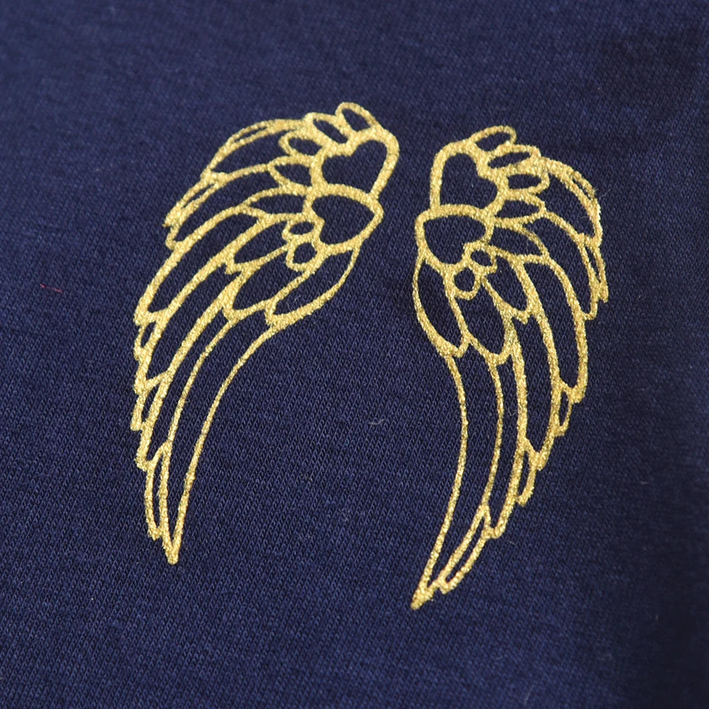 DXTON Kids Wing Sequined Dress Toddlers Flare Sleeve 100% Cotton Vestidos with Pockets Kids Unicorn Cartoon Casual Summer Wear