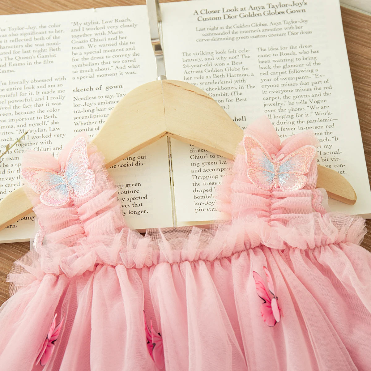 9 Months -3 Years Old//Summer New Baby Girl Princess Dress, Butterfly Wing Suspender Children'S Clothing For Birthday Parties