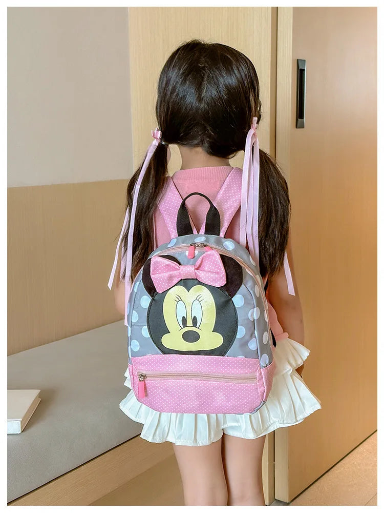Disney Cartoon Backpack For Baby Boys Girls Minnie Mickey Mouse Children Lovely Schoolbag Kindergarten Schoolbag Kids Gift