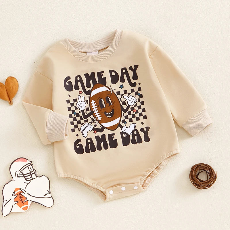 Infant Boys Fall Hooded Romper with Zipper Closure and Cute Animal Print Design for Cozy Autumn Days