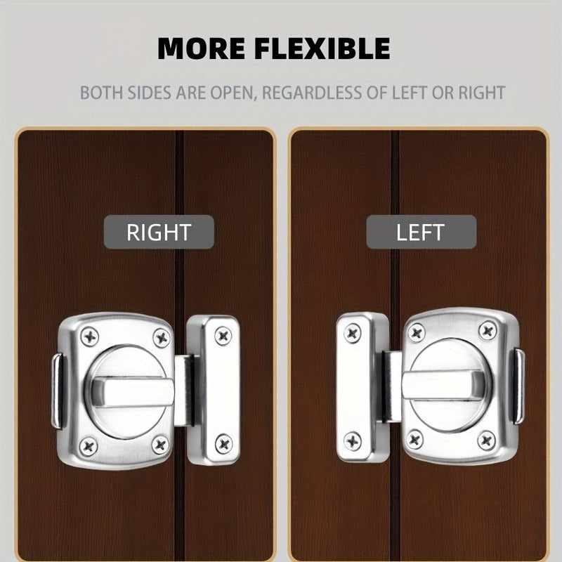 Gate Latch Slide Bolt Latches Lock, Safety Double Sided Gate Hardware