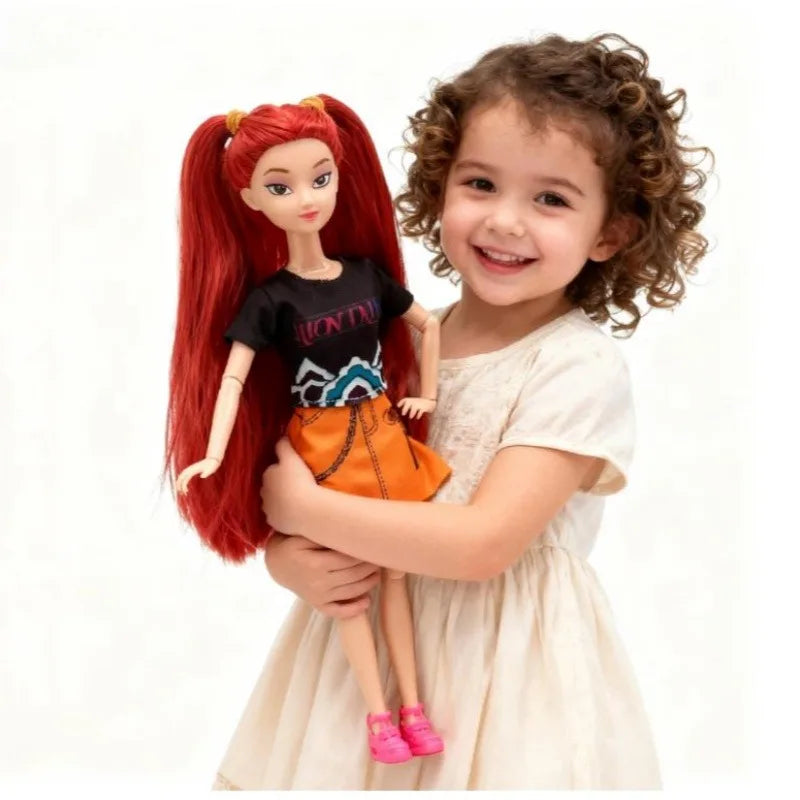 HOT Doll Toys Kpop Demon Hunters Action Figure Toy Rumi Mira Zoey Beautiful Princess Baby Girl Dolls Plastic DIY Toy for Girls