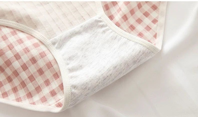 5PCS Kids Cotton Breathable Panties Girl Cartoon Antibacterial Briefs 3+y Young Children Underwears Baby Thin Soft Cute Knickers