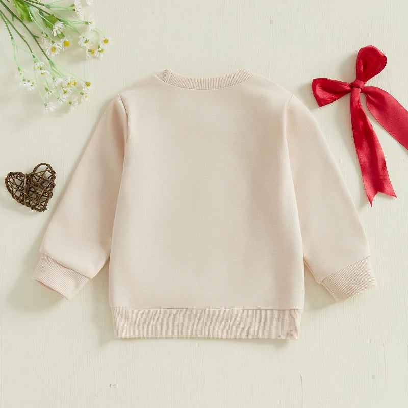 Adorable Baby Girl Hoodie with Sweet Floral Embroidery and Cozy Long Sleeves - Stylish Toddler Outfit for Fall