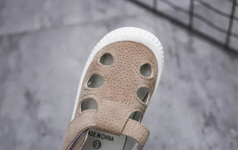 Kids Sandals Summer Girls Boys Cut Out Sneakers Breathable Children Sports Shoes Closed Toe Baby Toddlers Beach Sandalias Flats