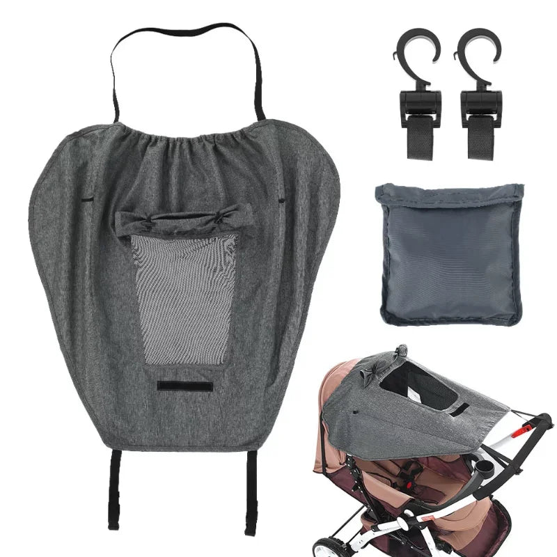 Baby Stroller Sun Cover Sun Shade, Awning Sun Protection Canopy Pushchair Buggy Hood Cover, Pram Sun-proof Rain Cover UV Proof