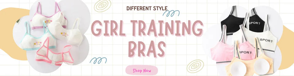 1/4 Sets Cotton Girls Underwear Set Teenage Girls Training Bras and Panties Suit Solid Wireless Fixed Pad Bra with Briefs Set