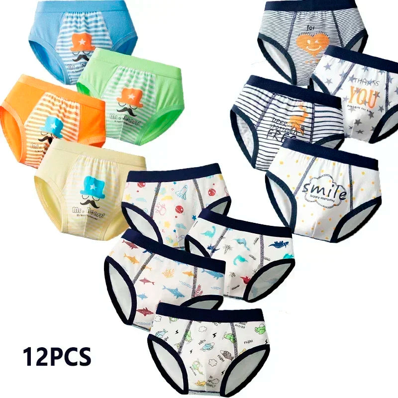 Multipack Cotton Boy Briefs Panties Excavator Pattern Kids Underpants Breathable Cartoon Design Child Hot Shorts Boys Underwear