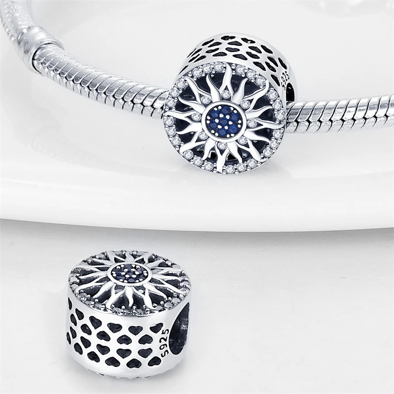 Hot Sales 925 Sterling Silver Charms Beads Devil's Eye Fatima's Hand Cross Beads Fit Original Bracelet Women DIY Jewelry Gifts