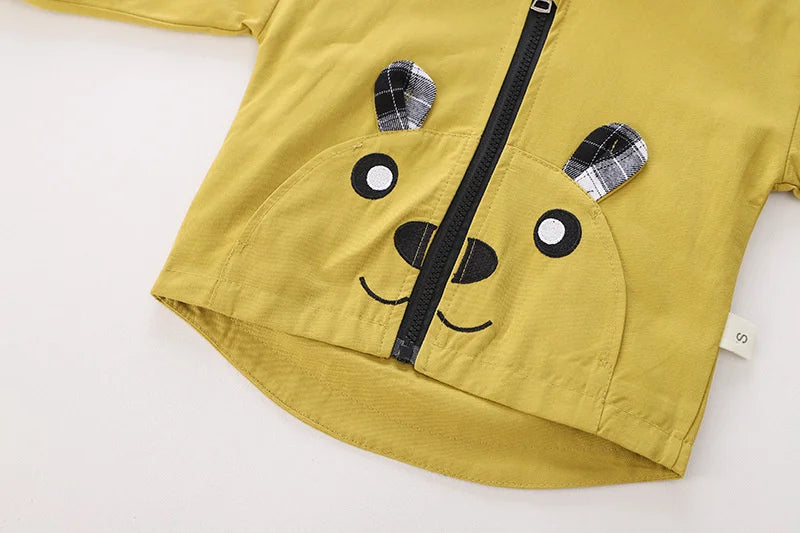 New Spring Autumn Baby Girl Clothes Children Boys Sport Hooded Jacket Kids Coat Toddler Fashion Casual Costume Infant Sportswear