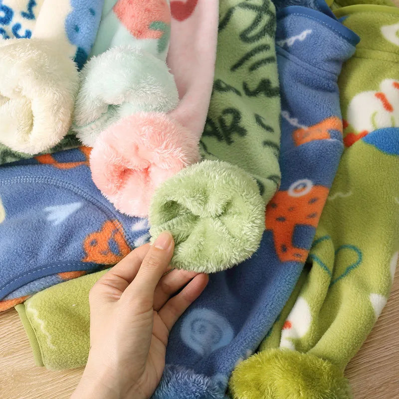 Autumn Winter Plush Thick Baby Boys Coat Cartoon Bear Warm Outerwear for Kids Clothes Cotton Soft Fleece Jackets 2-7 Years Old