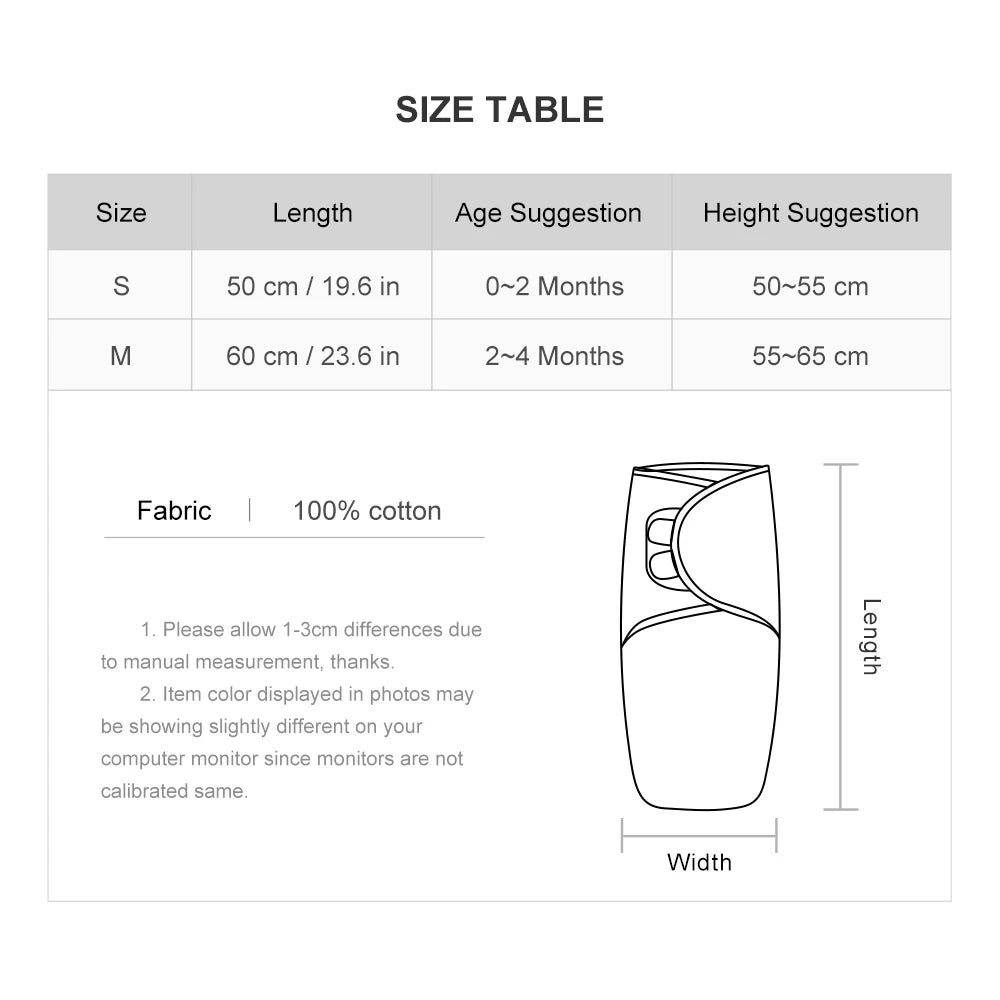 100% Cotton Baby Sleeping Bag For Newborn Extract Envelope Swaddle Cocoon Baby Blanket Swaddling Wrap Sleepsack For Baby Girl